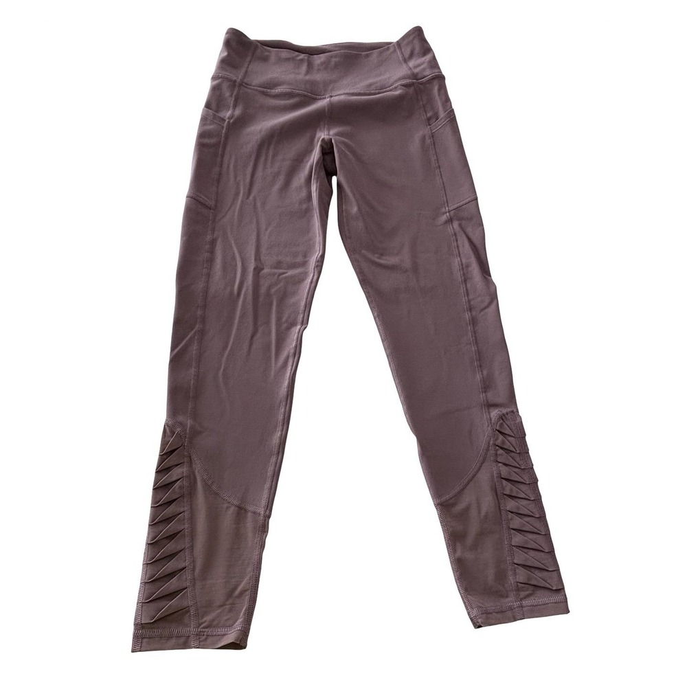 Victoria's Secret Sport Knockout Leggings Medium Mauve Purple Mesh Pockets